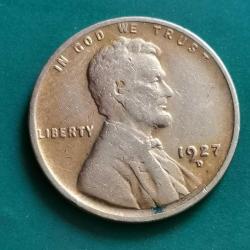 AMERİKA  1927 D     1 CENT   BUĞDAY  CENTİ