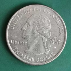 AMERİKA  2000  D    ÇEYREK DOLAR  25 CENT    HATIRA 50 Eyalet Çeyreklikleri - Güney Karolina
