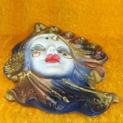 EL BOYAMA SERAMİK VENEDİK MASKESİ DUVAR PANOSU , MADE IN ITALY