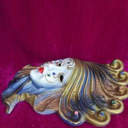 EL BOYAMA SERAMİK VENEDİK MASKESİ DUVAR PANOSU , MADE IN ITALY