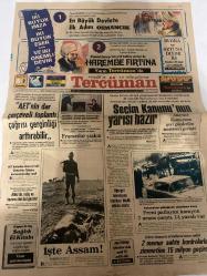 TERCÜMAN GAZETESİ - DOĞUM GÜNÜ HEDİYESİ (TURKISH NEWSPAPPER) - 2 MART 1983 - SADECE TEK YAPRAKTIR -Tarık Buğra-Yılmaz Öztuna-Safiye Sultan-Kösem Sultan-Turhan Sultan-Ferand Rouillon-Mevlüt Işık-Ahmet Şenova-Ahmet Kabaklı-İlhan Bardakçı-Rauf Tamer-Prof Dr Şefik Kayahan-En Büyük Devlete İlk Adım Osmancık-Haremde Fırtına-AETnin dar çerçeveli toplantı çağrısı gerginliği arttırabilir-Seçim Kanununun yarısı hazır-Anayasa Komisyonu geri gönderilen maddeleri görüştü-Fransızlar şaşkın-İşte Assam-Ankaranın göbeğinde zincirleme kaza Freni patlayan kamyon 7 araca çarptı 14 yaralı var-2 memur sahte bordrolarla zimmetine 15 milyon geçirdi-Gözdağı alarak-Denizcilik ve Deniz Ticareti-Hatamızı saygı ile düzeltiriz-Birikmiş Notlar-Aşırı tuz yağ ve şeker insan ömrünü kısaltıyor-Uzun ve sağlıklı yaşama yolları-Asker arkadaşını arıyor-Satılık Saç Dilme Tesisi