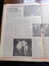 Yön Gazetesi - Turkish Newspaper - 15 Ekim 1965 - masonluk siyon protokolleri ve AP DP tatbikatı yazan Erdoğan Tamer - ortanın solu mu sorumlu yazan Mümtaz Soysal - İmam Hatip okulu sınavına gönderilen köy çocukları - seçim sonuçları Washington'u sevindirdi - Süleyman Demirel Suat Hayri Ürgüplü halef selef Fotoğrafı - CIA'nın marifetleri - TPAO üretim durumu - devrimciliği yitirince yazan İlhan Selçuk - Süleyman Demirel'in seçim konuşmaları yazan Ekmekçi - seçimlerden sonra yazan Fethi Naci - doların zaferi yazan Mehmet Kemal - Muslih Fer yazan Nimet Arzık - Müteahhit İzzettin Turanlı'nın Demirel iktidarı için çevirdiği entrikalar Fotoğrafı - Osman Bölükbaşı ve Süleyman Demirel İzzettin Turanlı aracılığıyla bir araya geldikten sonra Ankara Palas'ta verilen kokteyl'de Fotoğrafı - Bulgaristan izlenimleri 2 canlandırılmış köyler yazan Fakir Baykurt - Atatürk'ün Derneği mi Nasır Zeytinoğlu'nun çiftliği mi yazan İffet Aslan - Picasso resim sanatının P Vitamini - Bertolt Brecht