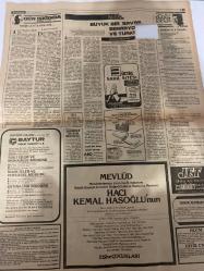TERCÜMAN GAZETESİ - DOĞUM GÜNÜ HEDİYESİ (TURKISH NEWSPAPPER) - 5 MART 1979 - SADECE TEK YAPRAKTIR -Müezinoğlu-Schmidt-Toktay Gözütok-Prof Sezgin-Prof Sezgin İnal-Kenan Evren-Bülent Ecevit-Memduh Ünlütürk-Rauf Tamer-Ahmet Kabaklı-Hacı Kemal Hasoğlu-Aziz Rıhtım-Duhan Hacı Hafız Nusret Yeşilay-Hacı Hafız Ali Gülses-Hacı Hafız Kani Karaca-Hacı Hafız Emin Işık-Hafız Aziz Bahriyel-Hacı Hafız Hüseyin Top-Hacı Hafız İsmail Danış-Hacı Hafız Kemal Erdağ-Birçok malın fiyatı serbest bırakılacak-9 okuyucumuz daha düze çıktı-15 milyonluk soygunu Şensoy grubunun yaptığı sanılıyor-Doğudaki Türk askerinin moral ve eğitimi en üst seviyede-Kış 79 tatbikatında kendi pişir kendi ye uygulandı-Müezzinoğlu Schmidt görüşmesi bugün-AP eğitim semineri devam ediyor-Gün ışığında-Yeşilaya selam-Büyük bir savaş senaryo ve Türkiye-Sözün kısası-Arsa arıyorum-Sahibinden yolculuk dolayısıyla-Mevlud-Çukurova Holding Baytur İnşaat Taahhüt AŞ-Mali işler ve muhasebe müdürü-İdari işler ve personel müdürü-Satınalma müdürü-Mev