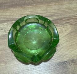 Şişecam Damgalı Vintage Yeşil Kristal Küllük