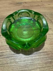 Şişecam Damgalı Vintage Yeşil Kristal Küllük