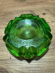 Şişecam Damgalı Vintage Yeşil Kristal Küllük