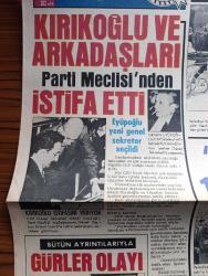 Gün Gazetesi - Turkish Newspaper - 5 Nisan 1973 - CHP Genel sekreteri Kamil Kırıkoğlu ve arkadaşları Parti meclisinden istifa etti Fotoğraf - Orhan Eyüboğlu CHP'nin yeni genel sekreteri seçildi - Ermeniler Paris'te elçiliğimizi bombaladı - belediye ruhsatı bulundurmadığı için para cezasına çarptırılan ikinci kez yakalandığında da çalışmaktan men edilmek istenen şoför Mevlüt Akbağlı memurların üzerine yürüdü Fotoğrafı - şoförün şarkısı vergi vere vere 10 para kalmadı - Aktör Tamer Yiğit  bir fabrikatörün kızını kaçırdı - Tamer Yiğit terk ettiği sevgilisi şarkıcı Sevim Tuna ile Fotoğrafı - 20 milyon liralık Kaçak televizyon malzemesi ile geçti - Pala Mustafa Burası Mahmutpaşa çizen Aydın Aliustaoğlu - bulmaca - Aşık Veysel şiirleri - Sadık Usta'nın garajı köşesi - Gürler olayı yazan Mehmet Kemal yazı dizisi - Bir kamyonda değerli 3 parça tarihi eser ele geçirildi - Dünyayı aydınlatan nur peygamber efendimizin hayatı yazan ve çizen Münif Fehim - Balıkesir Kız Enstitüsü voleybol takımı