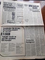 Gün Gazetesi - Turkish Newspaper - 5 Nisan 1973 - CHP Genel sekreteri Kamil Kırıkoğlu ve arkadaşları Parti meclisinden istifa etti Fotoğraf - Orhan Eyüboğlu CHP'nin yeni genel sekreteri seçildi - Ermeniler Paris'te elçiliğimizi bombaladı - belediye ruhsatı bulundurmadığı için para cezasına çarptırılan ikinci kez yakalandığında da çalışmaktan men edilmek istenen şoför Mevlüt Akbağlı memurların üzerine yürüdü Fotoğrafı - şoförün şarkısı vergi vere vere 10 para kalmadı - Aktör Tamer Yiğit  bir fabrikatörün kızını kaçırdı - Tamer Yiğit terk ettiği sevgilisi şarkıcı Sevim Tuna ile Fotoğrafı - 20 milyon liralık Kaçak televizyon malzemesi ile geçti - Pala Mustafa Burası Mahmutpaşa çizen Aydın Aliustaoğlu - bulmaca - Aşık Veysel şiirleri - Sadık Usta'nın garajı köşesi - Gürler olayı yazan Mehmet Kemal yazı dizisi - Bir kamyonda değerli 3 parça tarihi eser ele geçirildi - Dünyayı aydınlatan nur peygamber efendimizin hayatı yazan ve çizen Münif Fehim - Balıkesir Kız Enstitüsü voleybol takımı