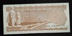 6. Emisyon 20 Türk Lirası G35 ÇÇT KAĞIT PARA