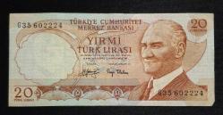 6. Emisyon 20 Türk Lirası G35 ÇÇT KAĞIT PARA
