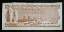 6. Emisyon 20 Türk Lirası G35 ÇÇT KAĞIT PARA