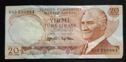 6. Emisyon 20 Türk Lirası G05 ÇÇT KAĞIT PARA