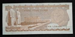6. Emisyon 20 Türk Lirası G87 ÇÇT KAĞIT PARA