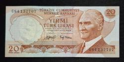 6. Emisyon 20 Türk Lirası G84 ÇÇT KAĞIT PARA
