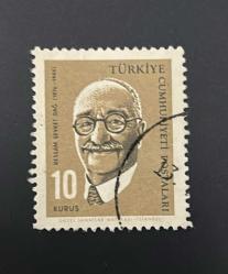 Türk Pulu - Turkish Stamp -  Postadan Geçmiş Pul Filateli - DAMGALI - RESSAM ŞEVKET DAĞ (1876 /1944) TEMALI PUL, 10 KURUŞ- Türkiye Cumhuriyeti - NOSTALJİK DOĞUM GÜNÜ HEDİYESİ