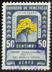 +++ VENEZUELLA ARAGUANEY ( ULUSAL AĞAÇ )       1950    - DAMGALI