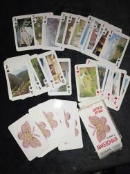 MAKEDONYA TEMALI KOLEKSİYONLUK OYUN KARTI DESTESİ  1 kart eksik   51 farklı görsel  Makedonya’nın tarihi ve doğal güzellikleri.  Temiz ve kullanılabilir durumda  koleksiyonluk. Fotoğraflı özel seri olduğu için klasik iskambil kartlarından değil  Koleksiyon yapanlara, farklı şeyler sevenlere veya hediye düşünenlere güzel parça