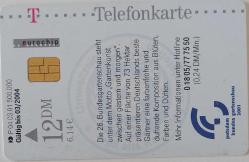 ALMANYA (GERMANY) BUGA POTSDAM 2001 NADİR BİTKİLER TEMALI ÇİPLİ ORİJİNAL TELEFON KARTI 1 ADET ÇOK NADİR
