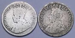 2 ADET KANADA GÜMÜŞ MADENİ PARA LOTU HALİYLE 4.4 GR.