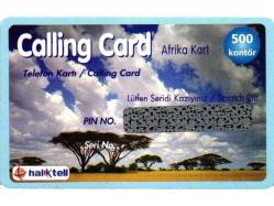 K = UZAK ARAMA KARTI ( CALLİNG  CARD - 500  KONTÖR ) TEMİZ ve NADİR