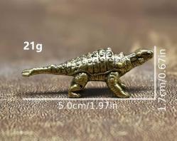 6 Adet Pirinç Dinozor Figürü – Mini Koleksiyon Seti