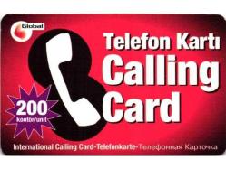 K = UZAK ARAMA KARTI ( CALLİNG  CARD - 200  KONTÖR ) TEMİZ ve NADİR