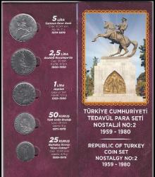 LOT.8 » Türkiye Cumhuriyeti Tedavül Nostalji para seti (1959-1980)