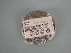 IKEA - GERGİ PERDE TELİ ASKISI / DEKA PAKET 300cm Klipsli ( Kancalarıyla birlikte Deka 300 cm çelik kablo )