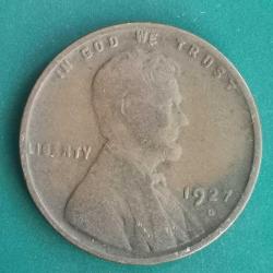 AMERİKA  1927 D    1  CENT  BUĞDAY CENTİ