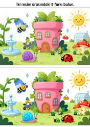 5 Fark Bulma Kitabı – Eğlenerek Dikkat Geliştirin!