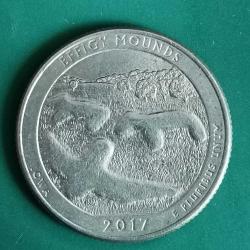 AMERİKA  2017 D     25 CENT  ÇEYREK DOLAR     HATIRA   Güzel Amerika Çeyrekleri - Heykel Höyükleri