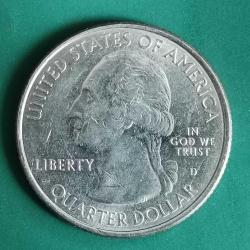 AMERİKA   2015 D    25 CENT  ÇEYREK DOLAR     HATIRA  Güzel Amerika Çeyrekleri - Mavi Ridge Park Yolu