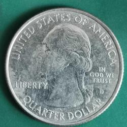 AMERİKA   2018  D     25 CENT  ÇEYREK DOLAR     HATIRA    Güzel Amerika Çeyrekleri - Voyageurs Ulusal Parkı