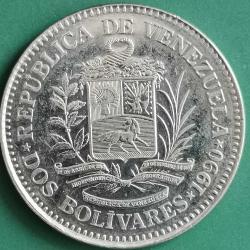 VENEZUELA 1990   2  BOLİVAR