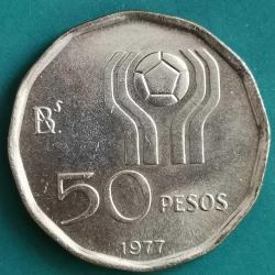ARJANTİN  1977  50  PESOS   HATIRA FIFA Dünya Kupası, Arjantin 1978