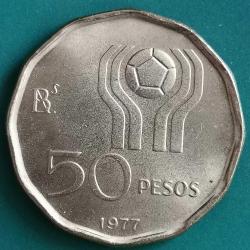 ARJANTİN  1977  50  PESOS   HATIRA FIFA Dünya Kupası, Arjantin 1978