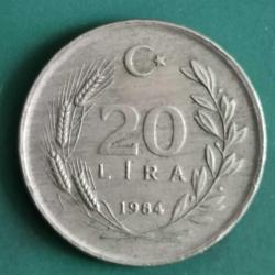 TÜRKİYE  1984  20   LİRA