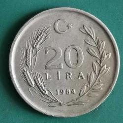 TÜRKİYE  1984  20   LİRA