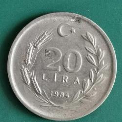 TÜRKİYE  1984  20   LİRA