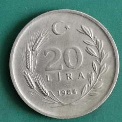 TÜRKİYE  1984  20   LİRA
