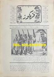 Osmanlıca Karagöz Mizah Dergisi-Gazetesi, Orijinal Dönem Basım, (Ottoman Magazine-Newspaper-Journal Illustré Kara-Gueuz) - 1 Ekim 1913 - Sayı: 561 - Hicri: 29 Şevval 1331 - Rumi: 18 Eylül 1329 - Karikatürist Ali Fuat Bey'in Çalışması: 