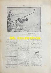Osmanlıca Karagöz Mizah Dergisi-Gazetesi, Orijinal Dönem Basım, (Ottoman Magazine-Newspaper-Journal Illustré Kara-Gueuz) - 1 Ekim 1913 - Sayı: 561 - Hicri: 29 Şevval 1331 - Rumi: 18 Eylül 1329 - Karikatürist Ali Fuat Bey'in Çalışması: 