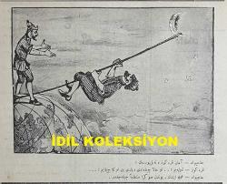 Osmanlıca Karagöz Mizah Dergisi-Gazetesi, Orijinal Dönem Basım, (Ottoman Magazine-Newspaper-Journal Illustré Kara-Gueuz) - 1 Ekim 1913 - Sayı: 561 - Hicri: 29 Şevval 1331 - Rumi: 18 Eylül 1329 - Karikatürist Ali Fuat Bey'in Çalışması: 