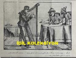 Osmanlıca Karagöz Mizah Dergisi-Gazetesi, Orijinal Dönem Basım, (Ottoman Magazine-Newspaper-Journal Illustré Kara-Gueuz) - 8 Ekim 1913 - Sayı: 563 - Hicri: 4 Zilkade 1331 - Rumi: 25 Eylül 1329 - Karikatürist Ali Fuat Bey'in Midilli ve Sakız Adalarına Dair Çalışması: 