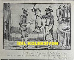 Osmanlıca Karagöz Mizah Dergisi-Gazetesi, Orijinal Dönem Basım, (Ottoman Magazine-Newspaper-Journal Illustré Kara-Gueuz) - 22 Ekim 1913 - Sayı: 567 - Hicri: 21 Zilkade 1331 - Rumi: 9 Teşrin-i Evvel 1329 - Karikatürist Ali Fuat Bey'in Çalışması: 
