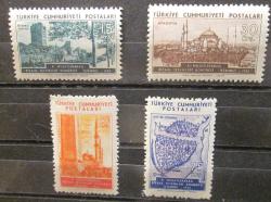 1955 X. MİLLETLERARASI BİZANS TETKİKLERİ KONGRESİ SERİSİ DAMGASIZ MNH p454b