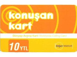 K = UZAK ARAMA KARTI ( KONUŞAN  KART - 10  YTL ) TEMİZ ve NADİR