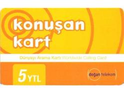 K = UZAK ARAMA KARTI ( KONUŞAN  KART - 5  YTL ) TEMİZ ve NADİR