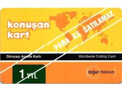 K = UZAK ARAMA KARTI ( KONUŞAN  KART - 1  YTL ) TEMİZ ve NADİR