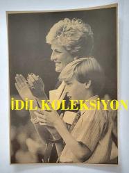 PRENSES DIANA'NIN ORİJİNAL HABER AJANSI BASIM FOTOĞRAFI (KAĞIT BASKI) - NEWS AGENCY PHOTO (PAPER PRINT) OF PRINCESS DIANA - 15 x 11 cm EBADINDA - PRINCESS DIANA